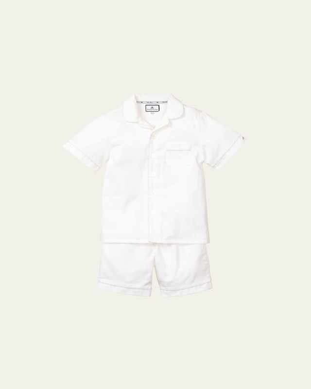 Girl's Classic 2-Piece Solid Pajama Shorts Set, Size 6M-